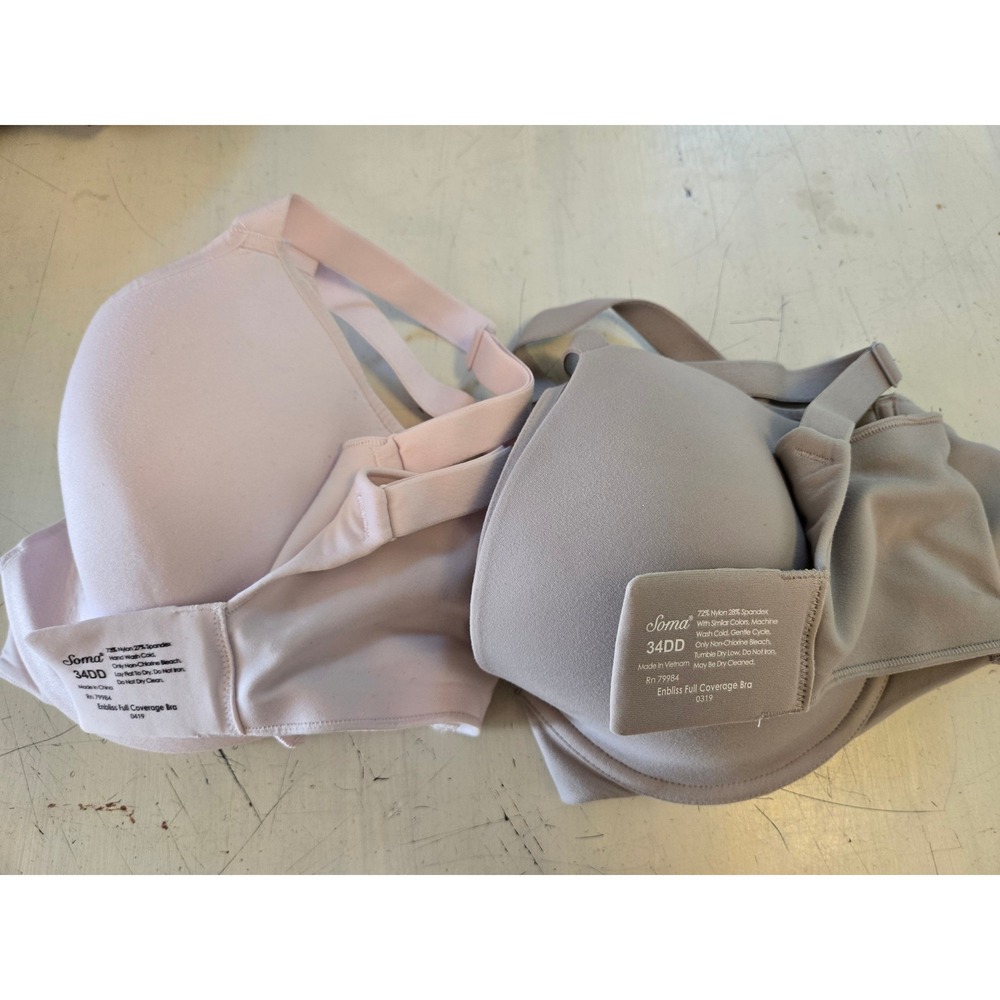 Lot of Two Soma Embliss Bras 34DD